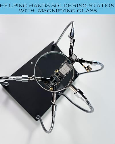 Helping Hands Soldering Station with Magnifying Glass