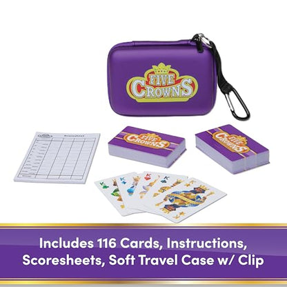 Five Crowns Travel Case Rummy Style Card Game for Kids