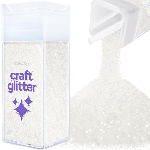 Craft Glitter Shaker White Iridescent 110g Ultrafine (4.6 Ounce)