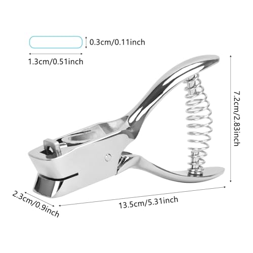 Heavy Duty Handheld Hole Punch for ID Cards