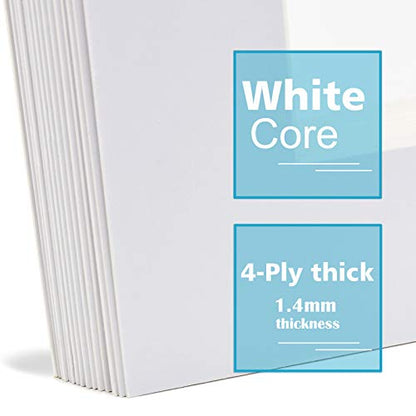 8x8 White Picture Mats (14 Count)
