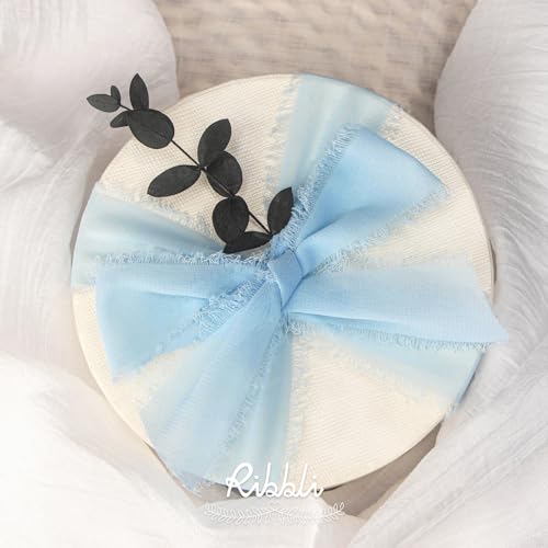 Baby Blue Chiffon Ribbon 1 (60 Foot)