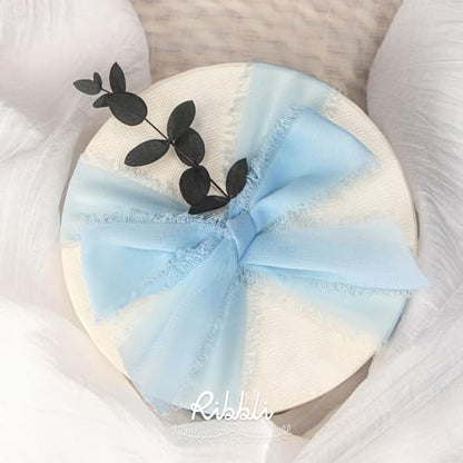 Baby Blue Chiffon Ribbon 1 (60 Foot)
