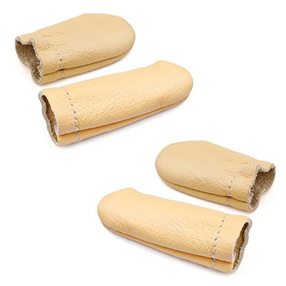 2 Pairs Leather Finger Protector Leather Thimble