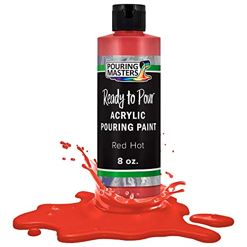 Hot Tamale Red Acrylic Ready to Pour Pouring Paint (8 Fl Oz)