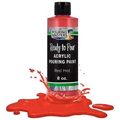 Hot Tamale Red Acrylic Ready to Pour Pouring Paint (8 Fl Oz)