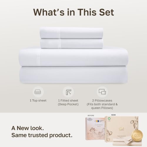 100% Organic Cotton Full Size Sheets Set