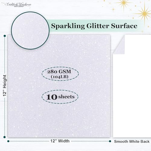 Cardstock Warehouse Diamond Print Inkjet Glitter