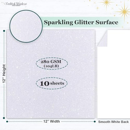 Cardstock Warehouse Diamond Print Inkjet Glitter