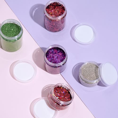 36 Pack 4 OZ Plastic Jars Clear Cosmetic Container with Lids (36 Count)