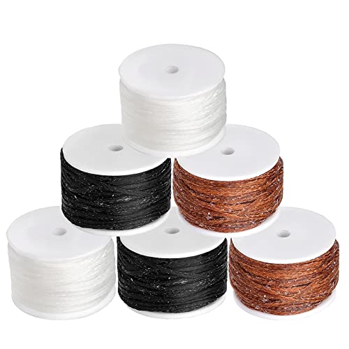 6 Pack Waxed Thread Leather Sewing Thread Stitching Tool (6 Count)