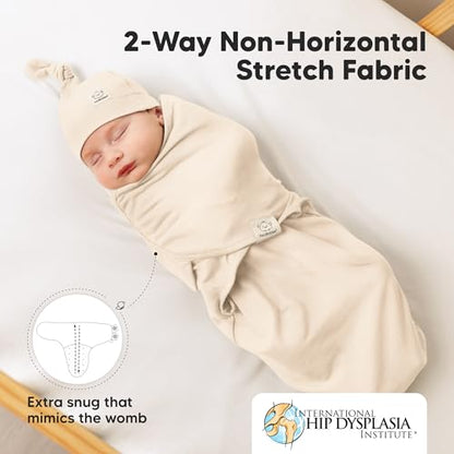3pk Organic Swaddles for Newborns Girls