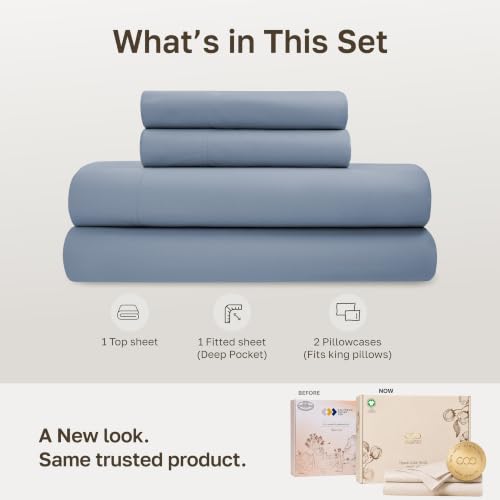 100% Organic Cotton King Sheet Set