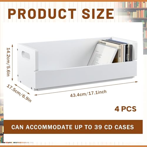 4 Set Wooden CD Storage Box (4 Count)