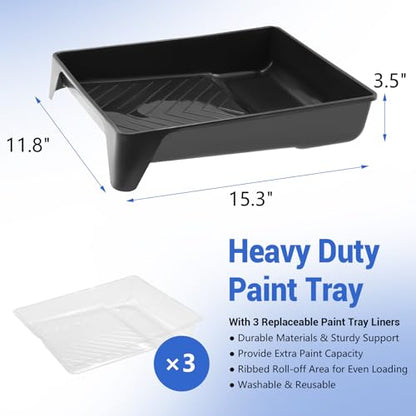 Paint Roller Kit with Extension Pole