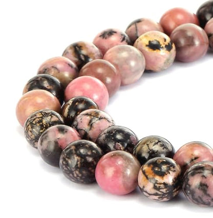 90pcs Adabele Natural Rhodonite Gemstone 4mm (90 Count)