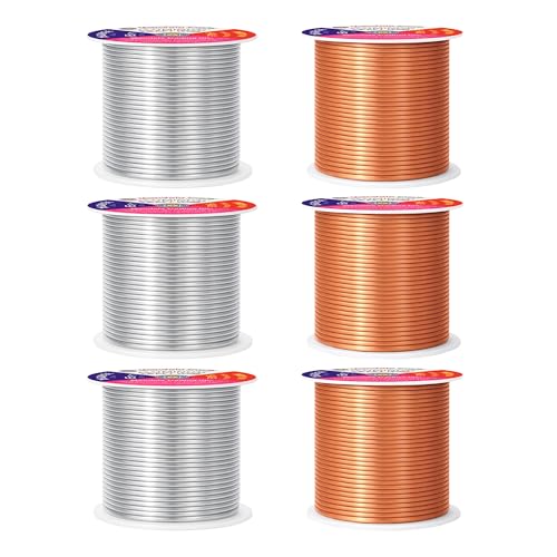 16 GA Copper Silver Tone Combo Anodized Aluminum Craft Wire