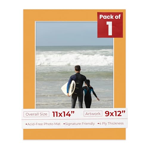 11x14 Mat Bevel Cut for 9x12 Photos