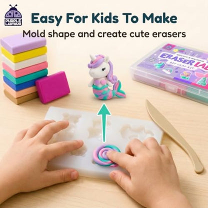 Eraser Lab Mermaid & Unicorn Eraser Making Kit for Kids 4