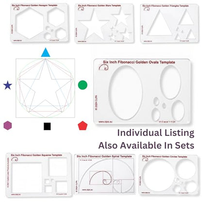 Fibonacci 6" Oval Drawing Template