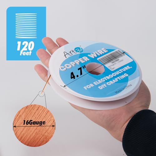 16 Gauge Pure Soft Copper Wire for DIY Project (120 Foot)