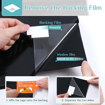 Blackout Window Privacy Film with Tools
