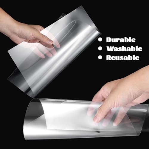 12 Inches x 80 ft 6 Mil Acetate Roll Clear Acetate Sheets for Crafts Blank Stencil Sheets Transparency Mylar Template Material Reusable Acetates Paper Roll for Craft Stencil for Cutting Machines