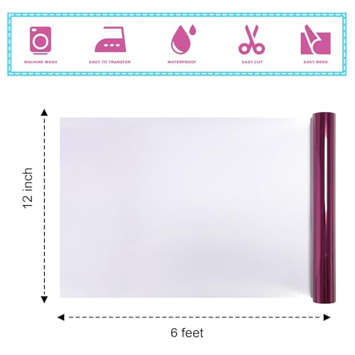 Sheet Metallic Foil HeatTransferVinyl Metallic Rose