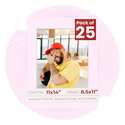 11x14 Mat for 8.5x11 Photo (25 Count)