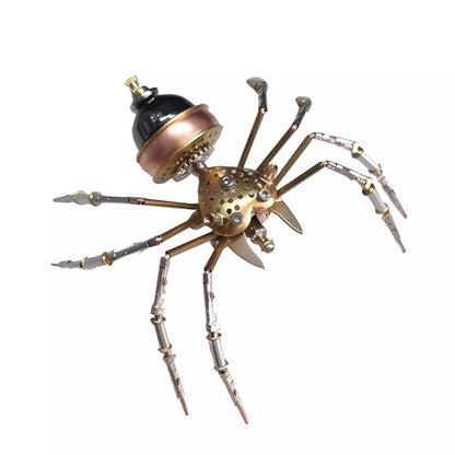 Steampunk 3D Metal Spider Puzzle 140+ Pcs Mechanical DIY Assembly Model Kit 2 (140 Count)