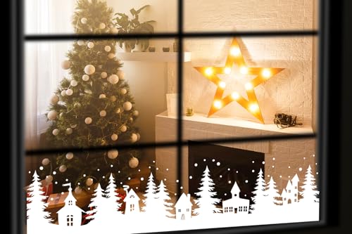 Christmas Stencils for Windows Large Christmas Stencils for Crafts Reusable (4 Count)