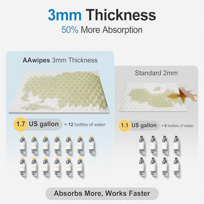 Oil Only Absorbent Pads Mat 15" X 18" 6 Packs Pre