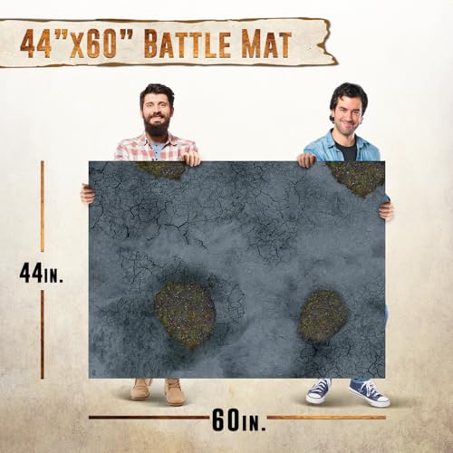 44"x60" Vinyl Battle Mat for Warhammer 40k Terrain & DND Tabletop Gaming