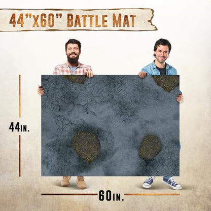 44"x60" Vinyl Battle Mat for Warhammer 40k Terrain & DND Tabletop Gaming