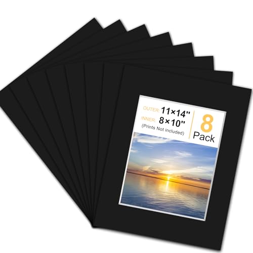 8 Pack Picture Mats for Frames