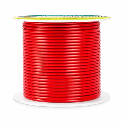 14 Gauge Red Anodized Aluminum Craft Wire