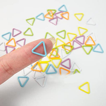 30PCS Mini Metal Stitch Markers Triangle (30 Count)