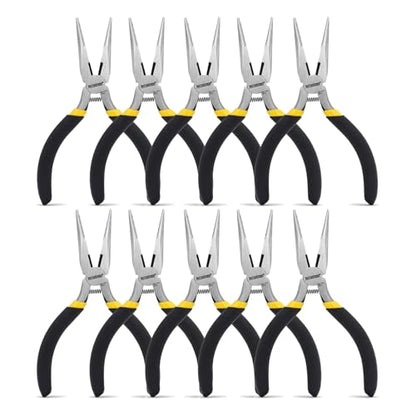 5" Small Needle Nose Pliers 10 Pack (10 Count)