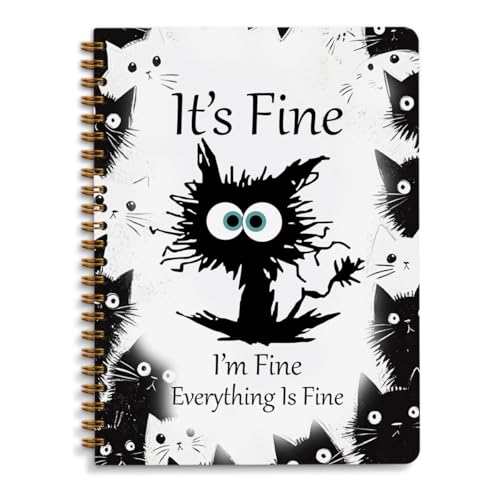 Funny Cat Journal Notebook for Women