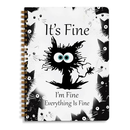 Funny Cat Journal Notebook for Women