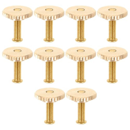 10 Sets Butterfly Cap Spike Horse Needles Metal Pin Back with Screw Caps for Crafting Brooches Badges Hat Pins Accessories (10 Count)