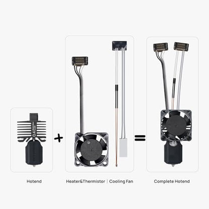 2 Pack Hotend Complete Kit for Bambu Lab P1P