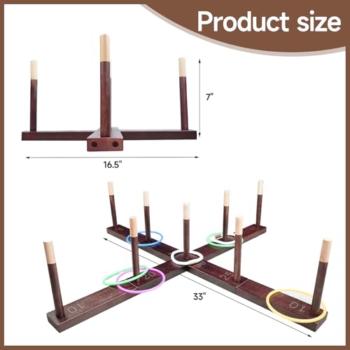 33" Giant Ring Toss Game for Yard (30 Count)