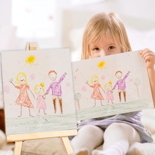 12 Pack 9 Inches Wooden Tabletop Easel Stand for Canvas Painting Display