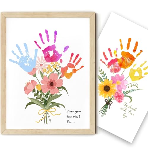 Handprint Art Craft Kit with Flower Bouquet