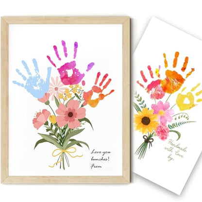Handprint Art Craft Kit with Flower Bouquet