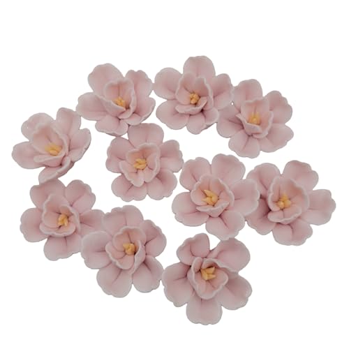 10PCS 3D Ceramics Flower Mosaic Tiles (8 Ounce)