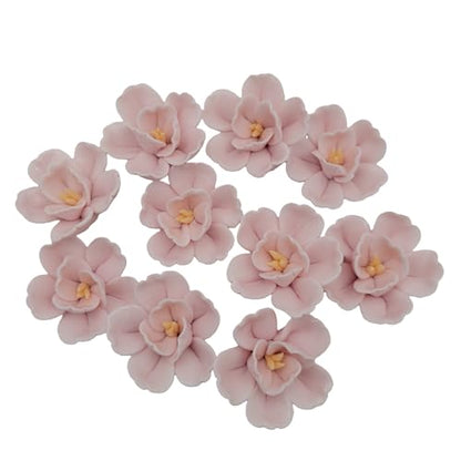 10PCS 3D Ceramics Flower Mosaic Tiles (8 Ounce)