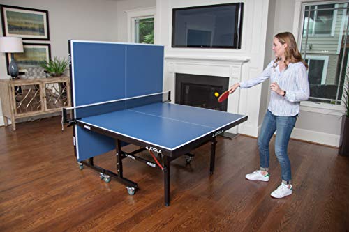 Inside Professional MDF Indoor Table Tennis Table with Quick Clamp Ping Pong Net and Post Set