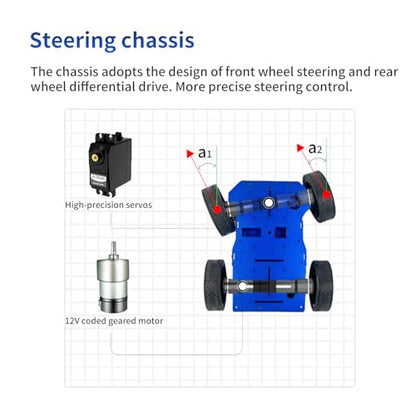Smart Robot Ackermann Chassis Steering Suspension System